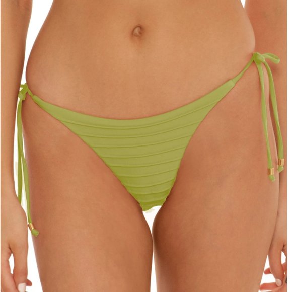 ISABELLA ROSE Sunway Cali Tie Side Hipster Bikini Bottom (M) Kiwi |*FUN & FLIRTY - Picture 1 of 8